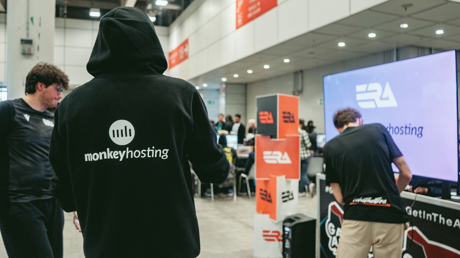 MonkeyHosting Talents durante un evento eSports dal vivo